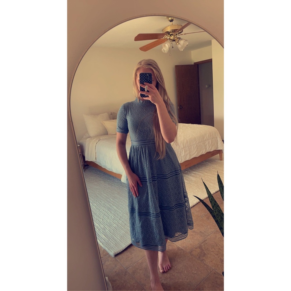 Lacy Blue Dress
